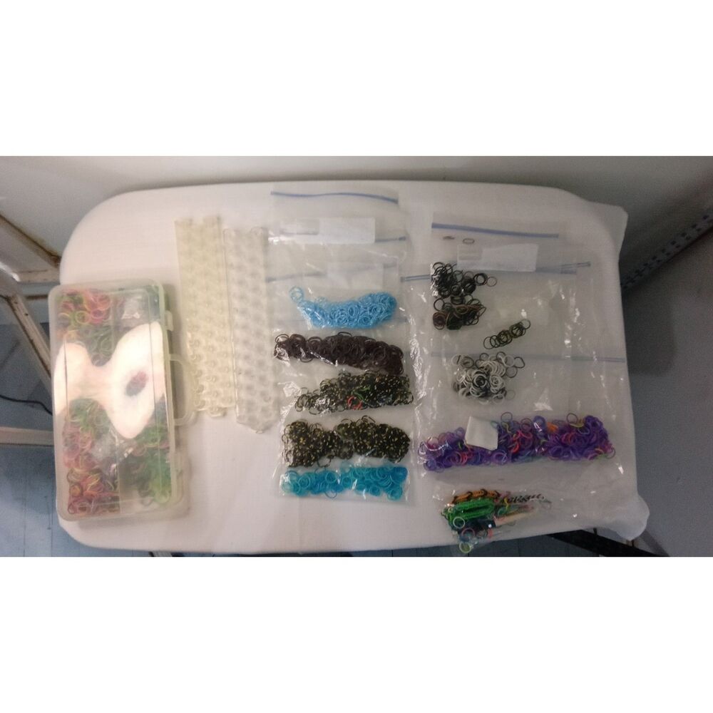 Rainbow Loom Bracelet Kit Rubber Bands Looms Storage Case